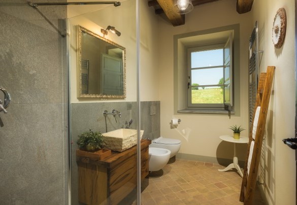 Bagno en suite con doccia al primo piano - Villa Flaminia 