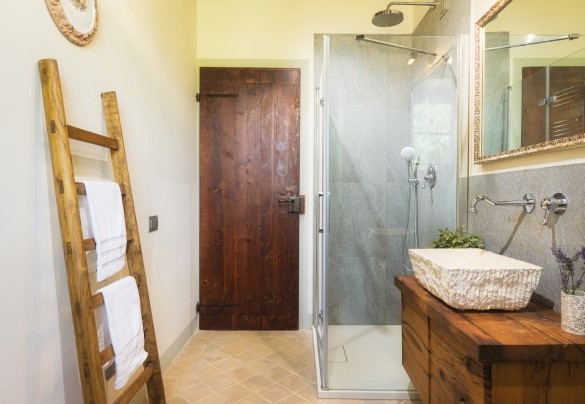 Bagno en suite con doccia al primo piano - Villa Flaminia 