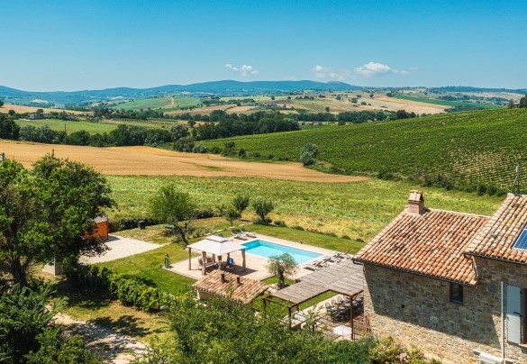 La proprietà vista dall'alto - Villa Flaminia