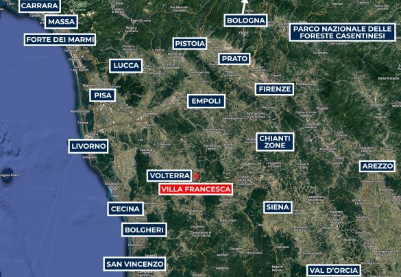 Map - Villa Francesca