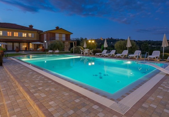 The sunset seen from the pool - Villa Gabri