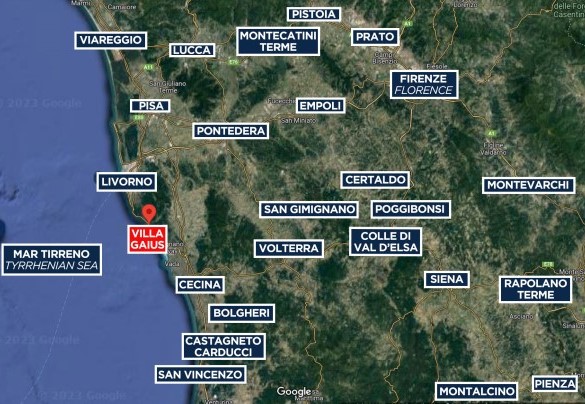 Villa Gaius -Mappa