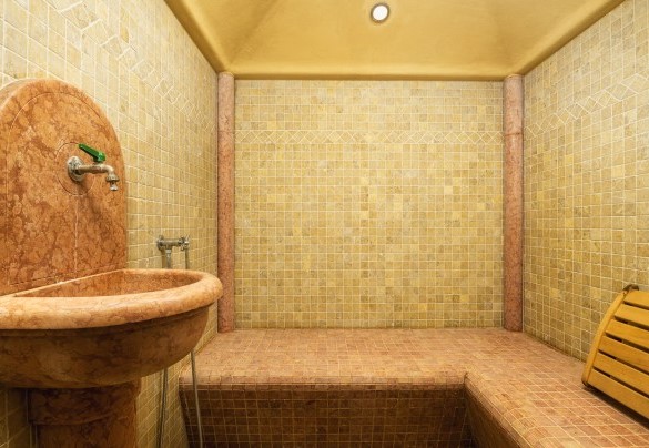 La proprietà include una piccola SPA con bagnoturco, sauna e doccia emozionale
