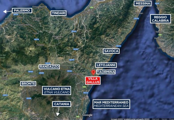 Villa Gallus - Mappa