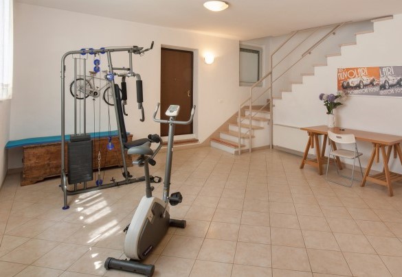 Palestra nel piano interrato - Villa Gasco