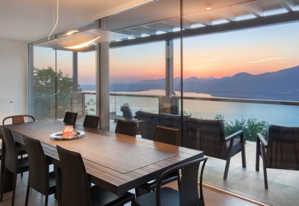 Tramonto visto dal tavolo da pranzo - Villa Gemmma