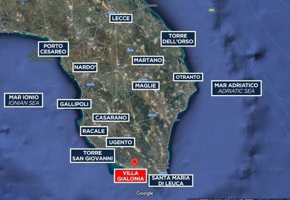 Villa Gialonia - Map