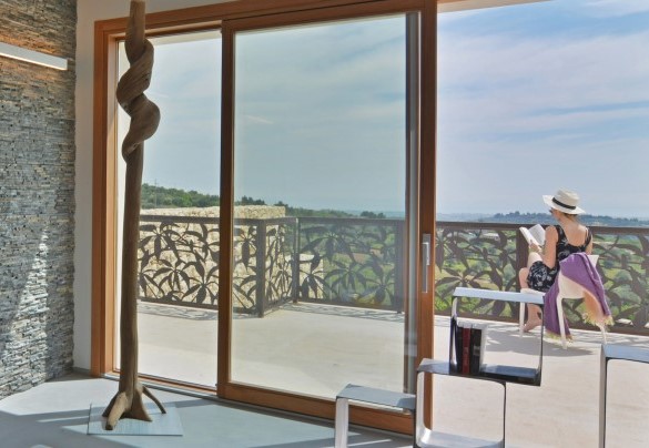 Upper floor terrace in front of living area – Villa Gilda