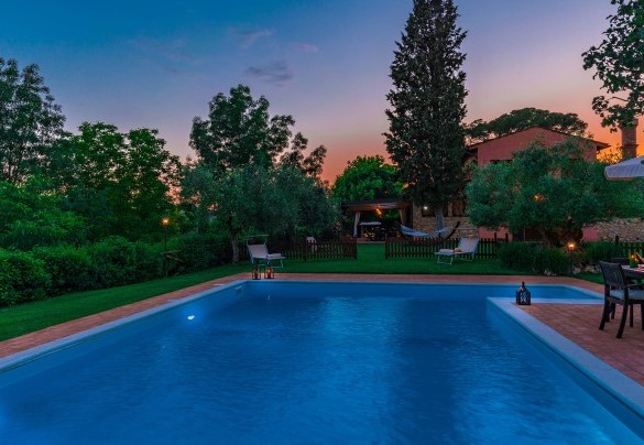 The villa seen from the pool – Villa Gino 