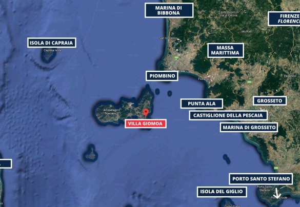 Villa Giomoa - Map