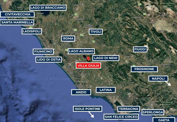 Villa Giulia - Map