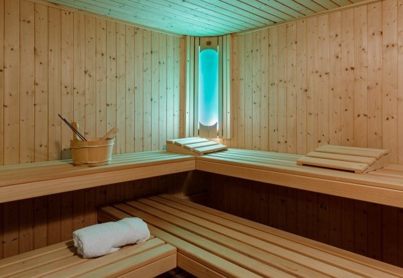 The interior of the sauna - Villa Alais