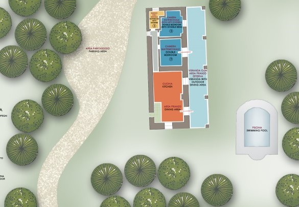 Villa Il Baiocco - Ground Floor at the swimming pool level