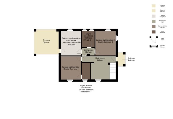 First Floor - Villa Il Basto