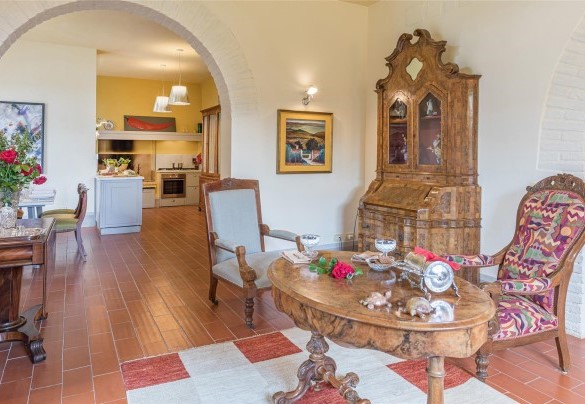 La zona living - Villa Il Cedro