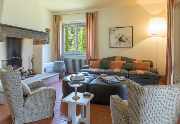 Il salone al piano terra - Villa Il Cedro 