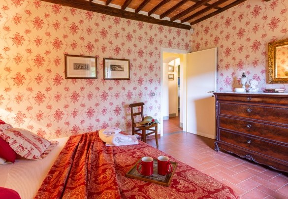 Double bedroom n.1 on the first floor - Villa Il Colle di Moriano