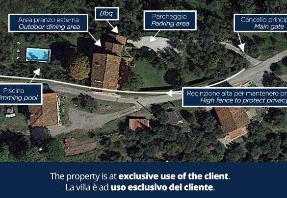 Villa il Colle di Moriano - Property Plan 