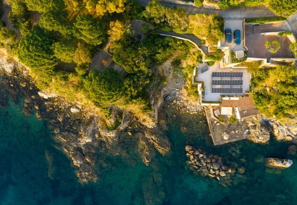 Veduta aerea della villa - Villa Il Faro