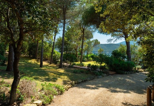 Scorcio del giardino immerso nella macchia mediterranea - Villa il Faro