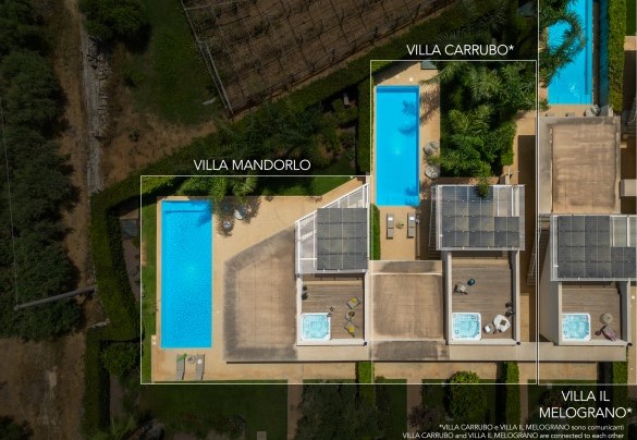 Villa Il Melograno e Villa Il Carrubo possono essere interconnesse se prenotate insieme.  - Villa Il Melograno