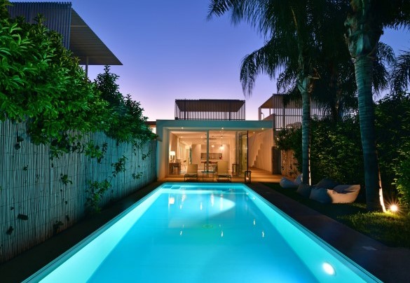 Villa Il Melograno e la sua piscina di sera - Villa Il Melograno