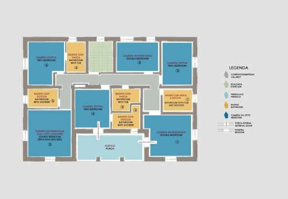 Villa Il Meluccio - First Floor