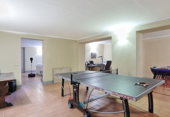 The game room on the basement floor - Villa Il Meluccio