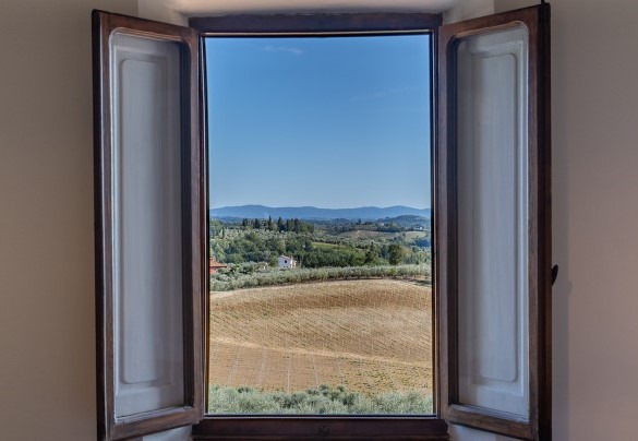 La vista incantevole sulle colline del Chianti – Villa Il Pino