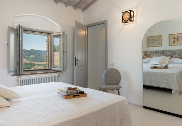 La camera matrimoniale (con letti divisibili) n. 7 al primo piano – Villa Il Pozzo