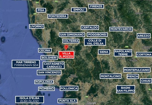 Villa il Pozzo - Mappa