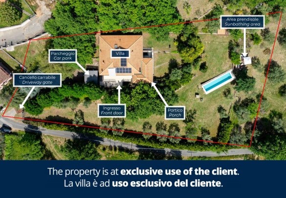Property Plan - Villa Il Ritiro