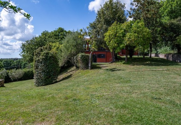 Il giardino tra la villa e la piscina – Villa il Ritiro