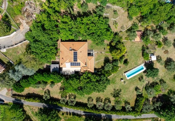 Vista aerea della proprietà – Villa il Ritiro