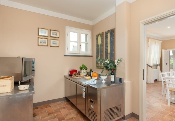 The professional kitchen on the ground floor – Villa Iole 