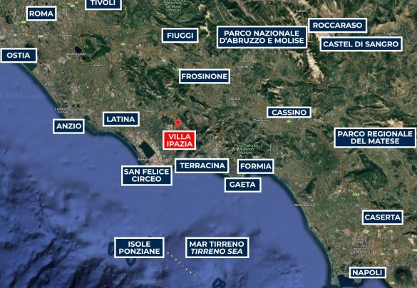 Villa Ipazia - Mappa