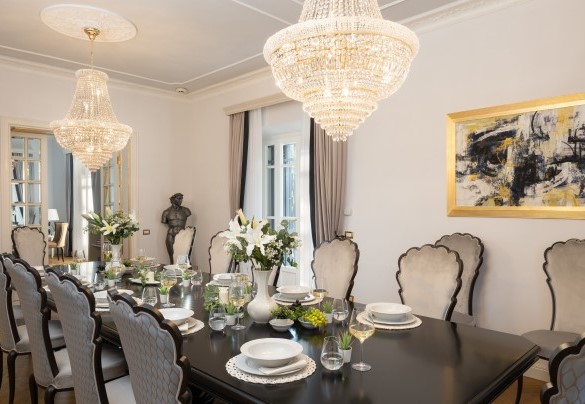 Dining room between the living room and the kitchen - Villa Irma