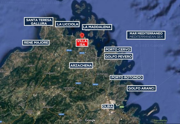Villa Isa - Mappa