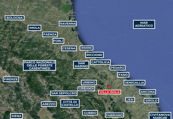 Villa Isola - Map