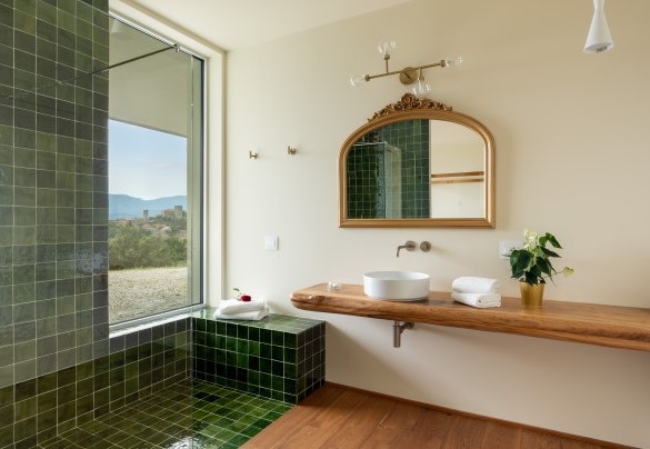 Bagno en suite con doccia walk-in n.3 - Villa Krisztina