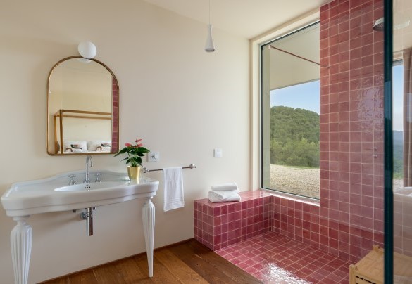 Bagno en suite con doccia walk-in n.4 - Villa Krisztina