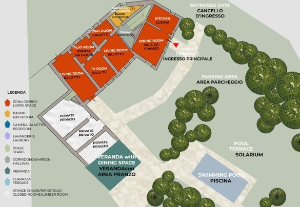 Villa L'Oleandra - Property Plan