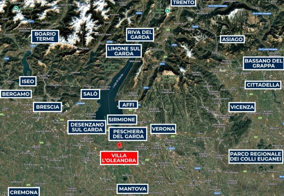 Villa L'Oleandra - Mappa
