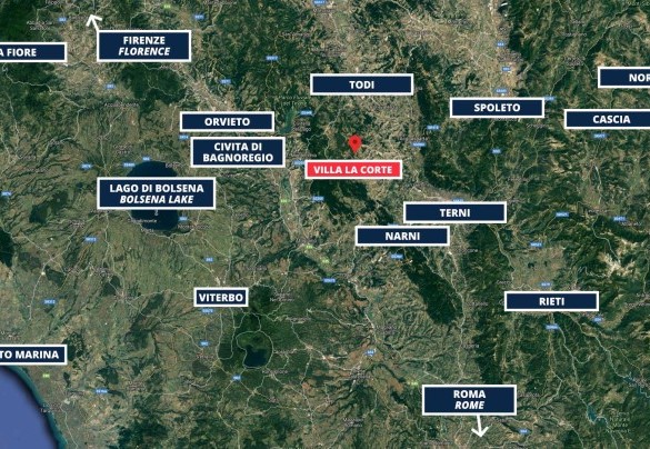 Villa La Corte - Map