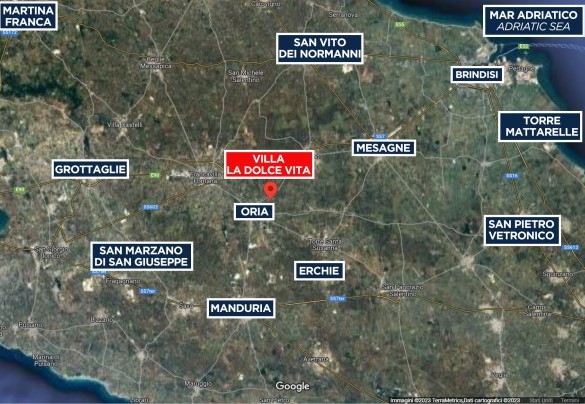Villa La Dolce Vita - Mappa