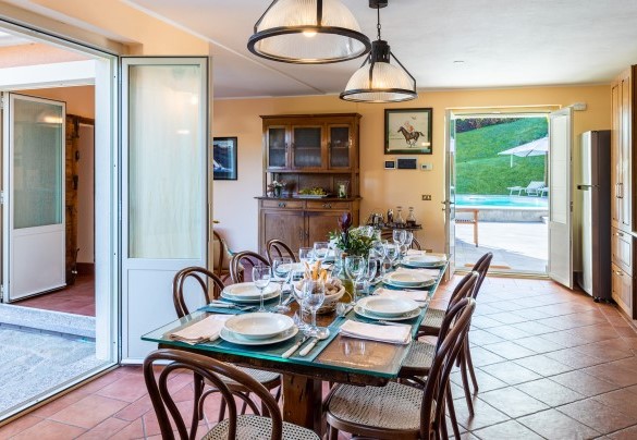 fully-equipped kitchen with direct access out to the large terrace - Villa La Dolce