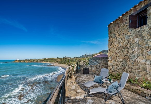 Una terrazza con vista mare - Villa La Giara