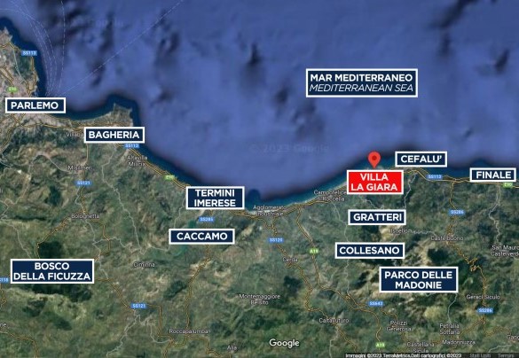 Villa La Giara - Mappa