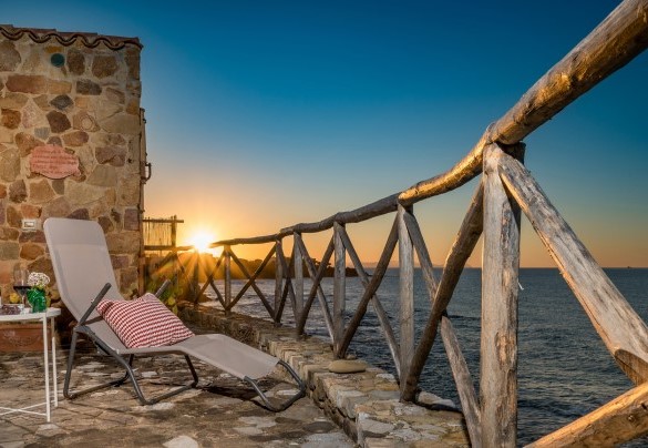 Un terrazzo al tramonto - Villa La Giara