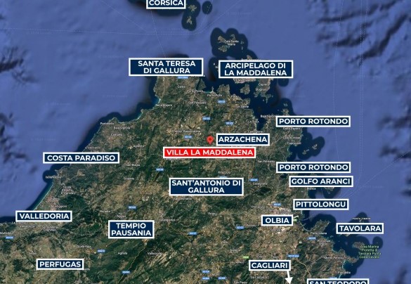 Villa La Maddalena - Mappa